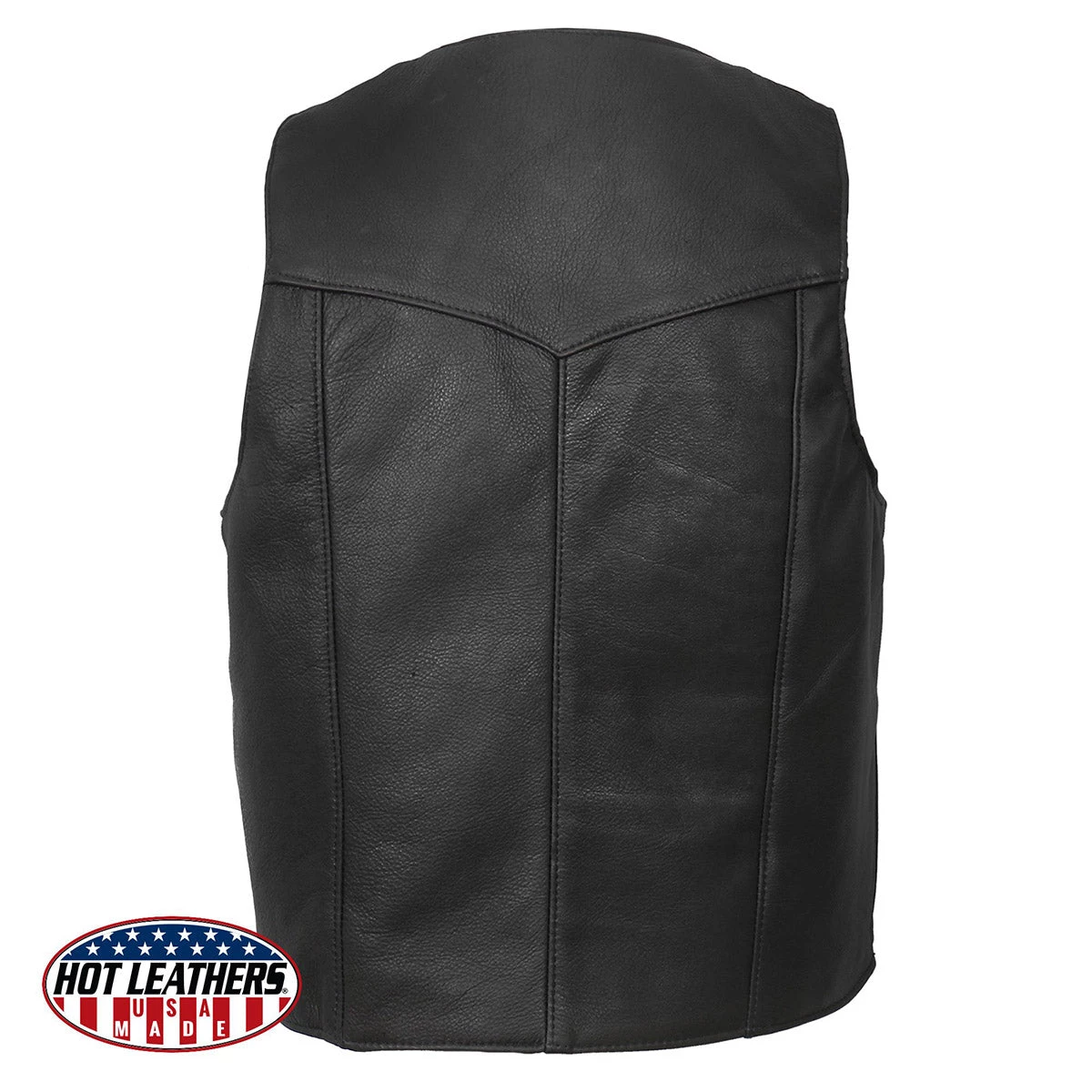 Hot Leathers VSM5006 Men's USA Made Classic Premium Leather Vest