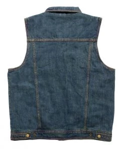Hot Leathers VSM6001 Men's Blue Denim Vest