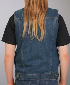 Hot Leathers VSM6001 Men's Blue Denim Vest