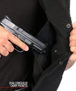 Motorcycle Vests Hot Leathers VSM6102 Men's Classic Black Denim Vest With Side Laces