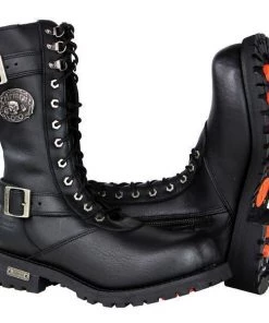 Xelement Footwear Xelement X19409 'Fury' Men's Black Performance Leather Boots