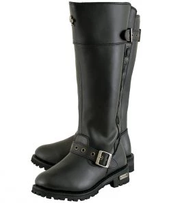 Xelement Footwear Xelement X93009 Women's'Myna' Black Performance Tall Leather Boots Riding Gear