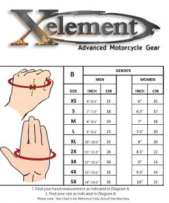 Xelement XG233 Men's Black Leather Gauntlet Gloves With Double Strap Riding Gear