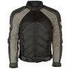 NexGen SH2153 Men's Black And Grey Armored Moto Textile And Leather Combo Jacket