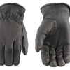 Genuine Leather Men’s XG013 Black Deerskin Motorcycle Riding Gloves Riding Gear