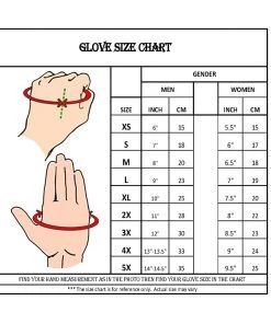 Genuine Leather Men’s XS2068 Black Gauntlet Premium Cowhide Leather Motorcycle Winter Gloves