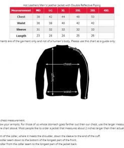 Milwaukee Leather Men's Leather Jacket With Double Reflective Piping Leather Motorcycle Jackets