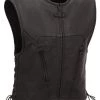 First Manufacturing XPM650NKD Men’s ‘Xpert’ Black Premium Leather Motorcycle Vest Motorcycle Vests