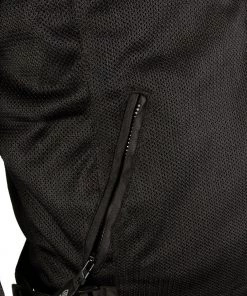Xelement XS6557 Men's'Troubled' Black All-Weather Mesh Jacket With X-Armor Protection