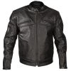 Xelement XSPR105 Men's 'The Racer' Black Armored Leather Racing Jacket Leather Motorcycle Jackets