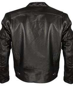 Xelement XSPR105 Men's'The Racer' Black Armored Leather Racing Jacket Leather Motorcycle Jackets