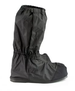 Genuine Leather Riding Gear Unisex XS002 Black Full Coverage Hard Walking Sole Motorcycle Rain Boot Covers