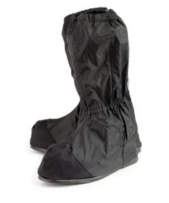 Genuine Leather Riding Gear Unisex XS002 Black Full Coverage Hard Walking Sole Motorcycle Rain Boot Covers