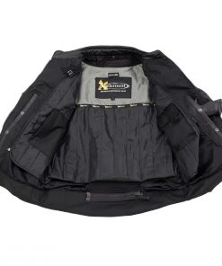 Xelement XS11001 Men's ‘Chaos’ Black Perforated Leather And Mesh Armored Scooter Jacket