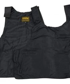 Milwaukee Leather SH1367 Men's Black Replica Bulletproof Style Tactical Street Leather Vest