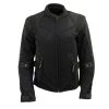 Motorcycle Jackets Xelement 'Gold Series' XS22006 Ladies 'Be Cool' Black Textile And Soft-Shell Motorcycle Jacket With X-Armor