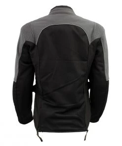 Xelement 'Gold Series' XS22007 Ladies 'Be Cool' Black With Grey Textile And Soft-Shell Motorcycle Jacket With X-Armor Motorcycle Jackets