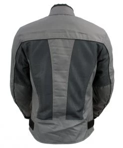 Motorcycle Jackets Xelement XS22012 Ladies'Shade' Grey Textile And Mesh Scooter Jacket With X-Armor