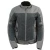 Motorcycle Jackets Xelement XS22012 Ladies 'Shade' Grey Textile And Mesh Scooter Jacket With X-Armor