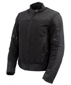 Xelement XS22012 Ladies'Shade' Black Textile And Mesh Scooter Jacket With X-Armor