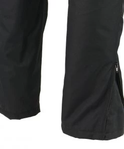 Genuine Leather Motorcycle Pants & Chaps Men's XS2821 Black Water-Resistant Nylon Racing Over Pants