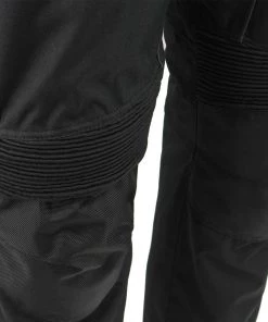 Genuine Leather Motorcycle Pants & Chaps Men's XS2821 Black Water-Resistant Nylon Racing Over Pants