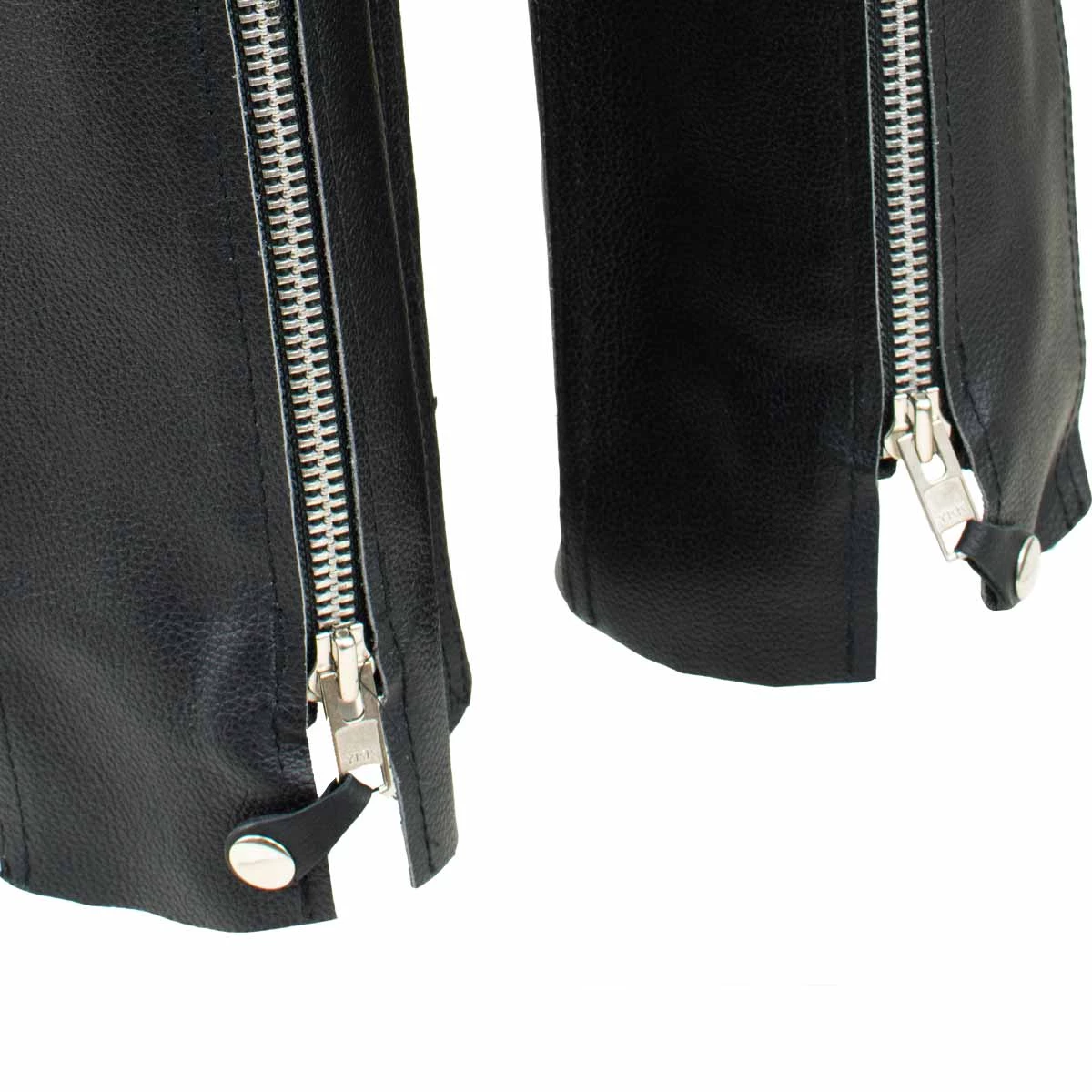 Xelement XS300 Women's Black Leather Half Chaps With Conchos Motorycle Pants & Chaps