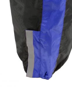NexGen Ladies XS5001 Black And Blue Water Proof Rain Suit With Reflective Piping Rain Gear
