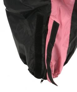 NexGen Ladies XS5001 Black And Pink Water Proof Rain Suit With Reflective Piping