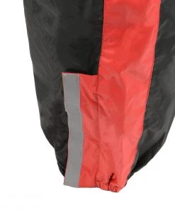 NexGen Ladies XS5001 Black And Red Water Proof Rain Suit With Reflective Piping