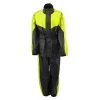 Rain Gear NexGen Ladies XS5001 Black And Hi-Vis Yellow Water Proof Rain Suit With Reflective Piping