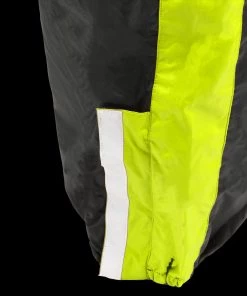 Rain Gear NexGen Ladies XS5001 Black And Hi-Vis Yellow Water Proof Rain Suit With Reflective Piping