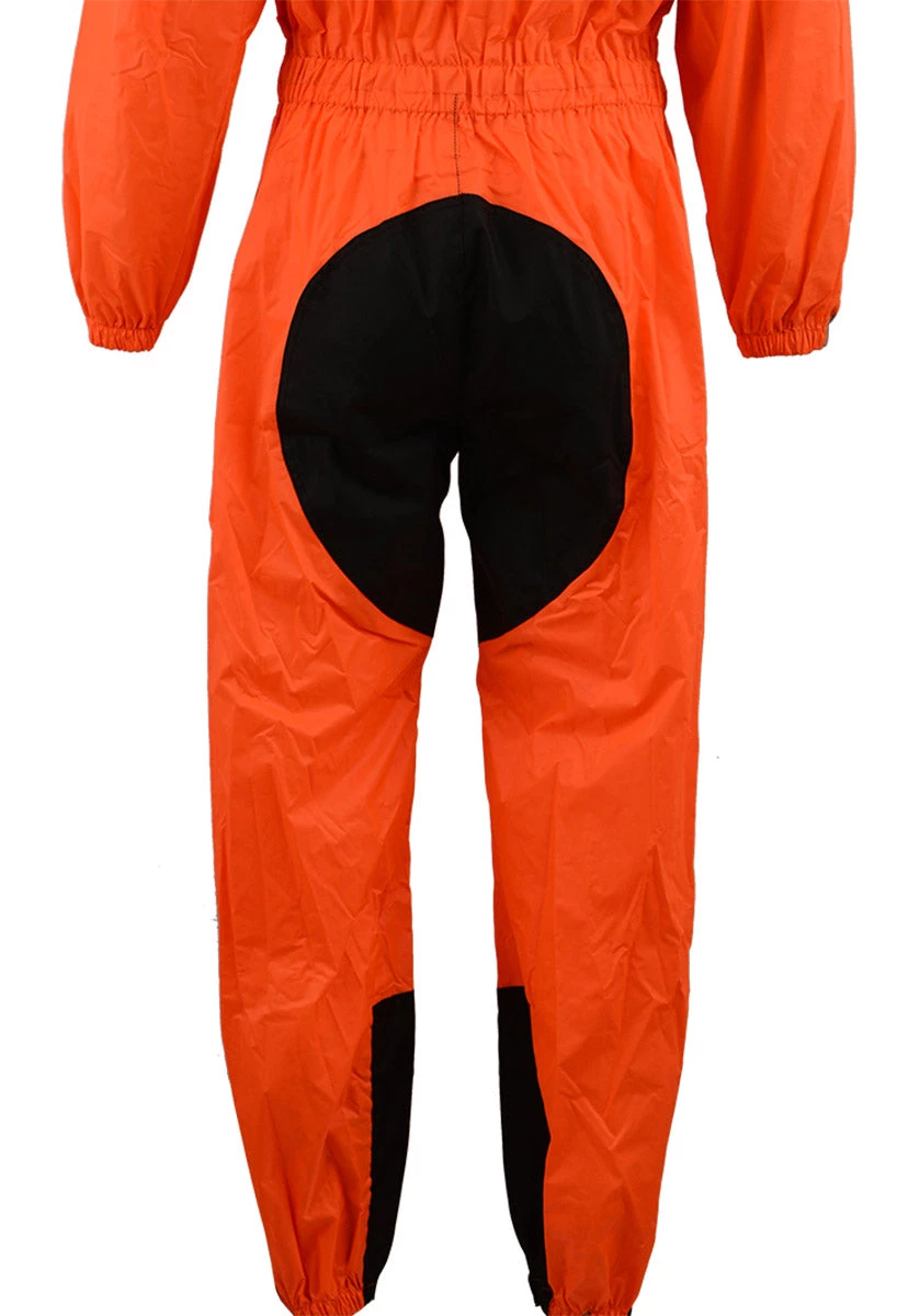 Riding Gear NexGen Men’s XS5004 Orange Hi-Viz Water Proof Rain Suit With Reflective Panels