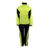Riding Gear NexGen Men’s XS5021 Neon Green Hi-Viz Hooded Water Proof Rain Suit