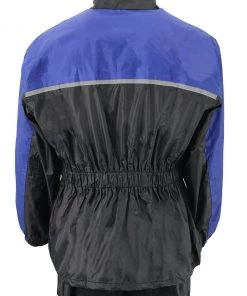 NexGen Ladies XS5031 Blue And Black Water Proof Rain Suit With Cinch Sides Rain Gear