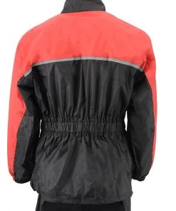 NexGen Ladies XS5031 Red And Black Water Proof Rain Suit With Cinch Sides Rain Gear