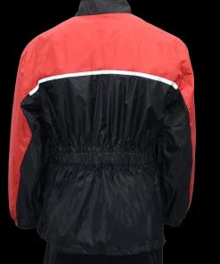 NexGen Ladies XS5031 Red And Black Water Proof Rain Suit With Cinch Sides Rain Gear