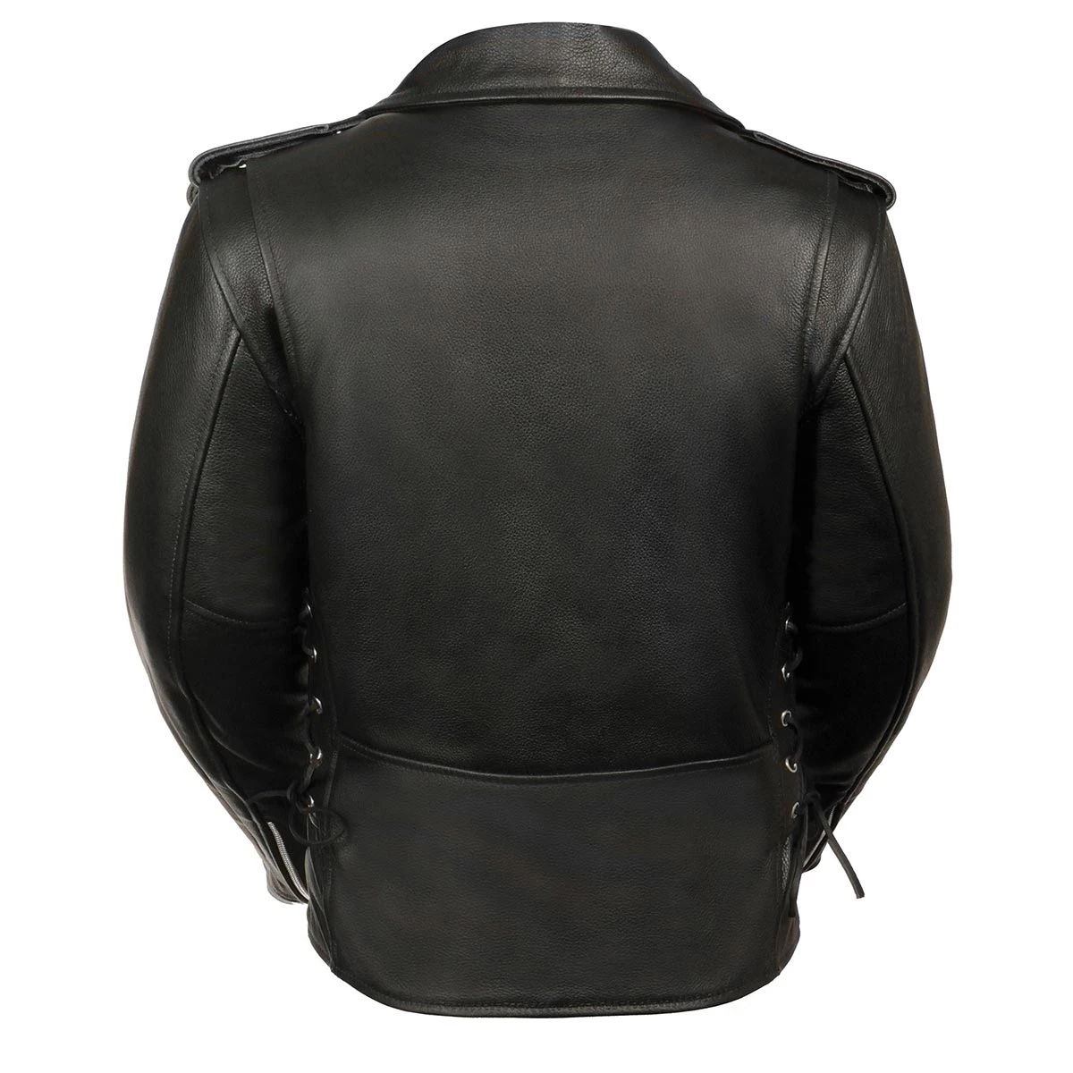 Genuine Leather Ladies XS603 Classic Black Motorcycle Leather Jacket Leather Motorcycle Jackets