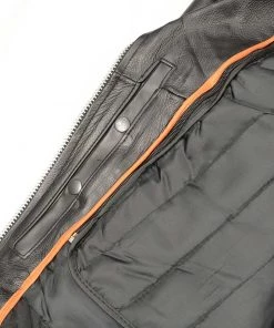 Genuine Leather Ladies XS603 Classic Black Motorcycle Leather Jacket Leather Motorcycle Jackets