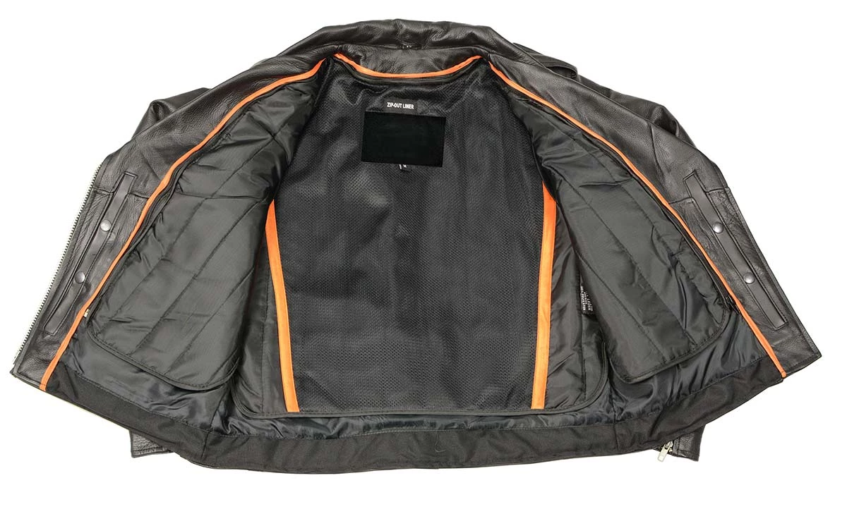 Genuine Leather Ladies XS603 Classic Black Motorcycle Leather Jacket Leather Motorcycle Jackets