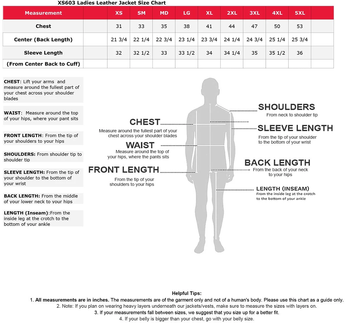 Genuine Leather Ladies XS603 Classic Black Motorcycle Leather Jacket Leather Motorcycle Jackets