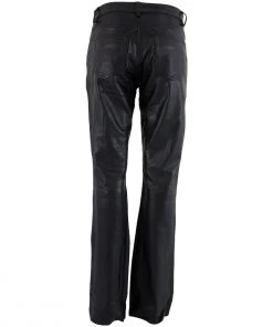 Xelement XS679 Ladies'Nubile' Classic Black Buffalo Leather Pants Motorycle Pants & Chaps