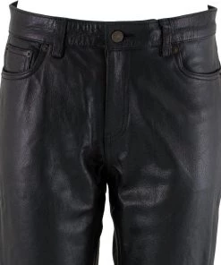 Xelement XS679 Ladies'Nubile' Classic Black Buffalo Leather Pants Motorycle Pants & Chaps