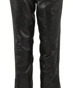 Xelement XS7591 Ladies'Bling' Black Classic Leather Chaps Motorycle Pants & Chaps