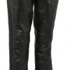 Xelement XS7591 Ladies 'Bling' Black Classic Leather Chaps Motorycle Pants & Chaps