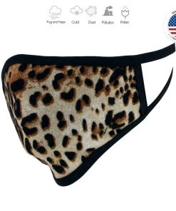 Riding Gear Xelement XS8005'Leopard Print' USA Made 100 % Cotton Protective Face Mask