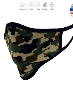 Xelement XS8006'Camouflage Print' USA Made 100 % Cotton Protective Face Mask Riding Gear