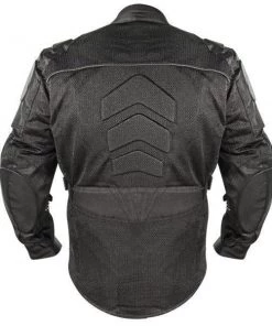 Xelement XS8160 Men's'All Season Shadow’ Black Tri-Tex And Mesh Jacket With X-Armor Protection Motorcycle Jackets