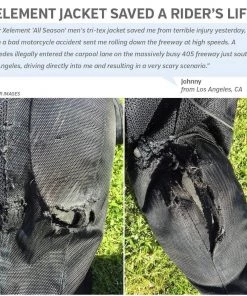 Xelement XS8162 Men's'Venture' All Season Black With Grey Tri-Tex And Mesh Jacket With X-Armor Protection Motorcycle Jackets