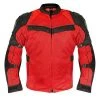 Xelement XS8161 Men's 'Venture' All Season Black With Red Tri-Tex And Mesh Jacket With X-Armor Protection Motorcycle Jackets